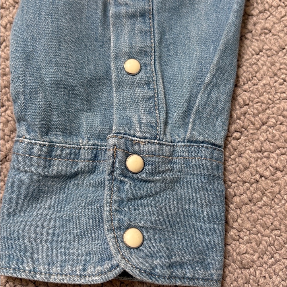 BANANA REPUBLIC THE EVERYDAY DENIM WESTERN SHIRT - Picture 8 of 8